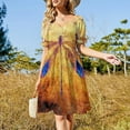 thumbnail image 4 of Dragonfly in Amber Dress Woman dresses dress for woman women's clothing summer 2024 novelties luxury dresses, 4 of 7