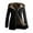 Black, variant on Aoochasliy Womens Jackets and Coats Clothes Winter Puffers Trendy Warm Faux Overcoat Jacket Winter Leopard Long Sleeve Outerwear