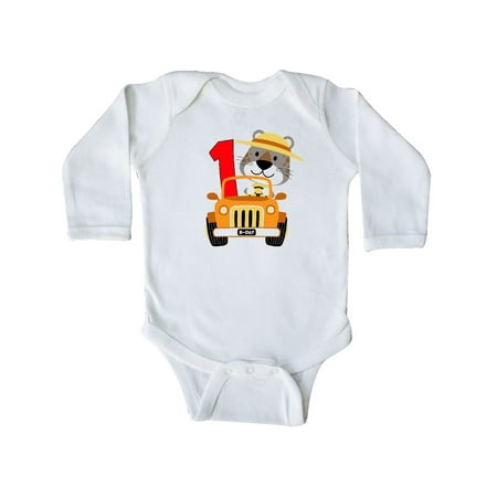 Safari Onesie - Safari 1st Birthday Long Sleeve Creeper