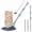 Gray Blue, variant on Cordless Pool Vacuum Cleaner with Telescopic Pole, Rechargeable Pool Leaf Vacuum with 6.6Gal Leaf Catcher Bag for Heavy Debris Areas, 83GPM Powerful Suction