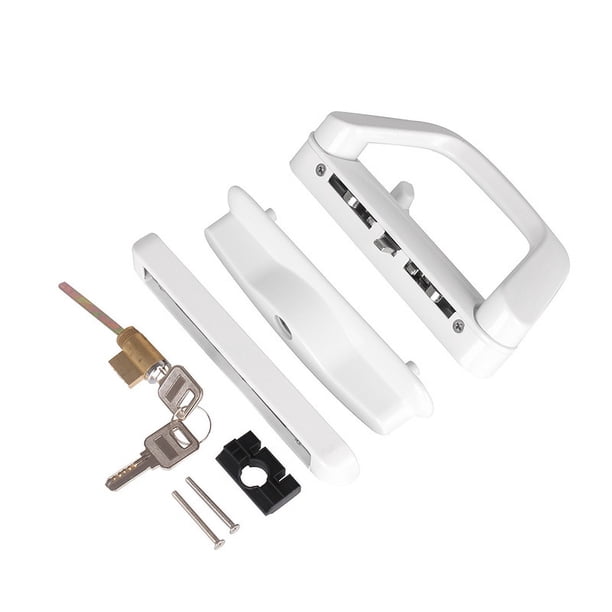 Cerradura de puerta corrediza de lujo unilateral, cerradura de puerta corrediza, cerradura de gancho de aleación de aluminio, cerradura de manija de puerta de vidrio de balcón de partición de cocina