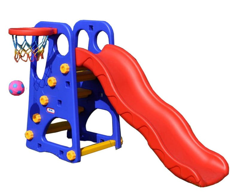 outdoor plastic playset with slide
