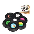 thumbnail image 2 of Mat Vinyl Tableware Record Cup Holder Creative Placemat Drinks Kitchen，Dining & Bar, 2 of 7