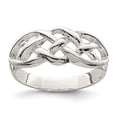 thumbnail image 3 of 925 Sterling Silver Polished Woven Top Ring Size 7, 3 of 5