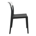 thumbnail image 4 of Luxury Commercial Living 33" Black Refined Patio Dining Chair, 4 of 7