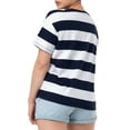 thumbnail image 5 of Time and Tru Women's Cotton Boyfriend Pocket Tee with Short Sleeves, Sizes XS-XXXL, 5 of 8