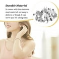thumbnail image 3 of Earring Stud Base Multi Stainless Steel Accessories Personality Ear Pins Setting Decorations Wear DIY Jewelry Making Tool Steel Color 12mm, 3 of 6