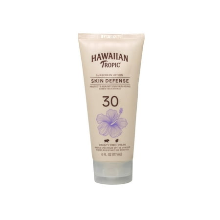 Hawaiian Tropic Antioxidant Sunscreen Lotion SPF 30, 6 Ounce