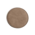 thumbnail image 4 of JPPlus 3.75" Round Coaster Engraving Blanks with Holder. Saddle Collection Set of Six. Classic Faux Leather Design Perfect for Office Desk, Conference Room, or Home Décor (1, Buckskin), 4 of 4