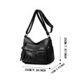 thumbnail image 3 of DGMIOCS Crossboby Bag for Women - Soft PU Leather Multi-Pocket Shoulder Bag Handbag with Adjustable Strap Black, 3 of 6
