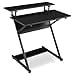 thumbnail image 3 of Magshion Computer Desk with Monitor Shelf 3 Tier Z-Shape Leg Frame Black Home Office Writing Study Black Table Workstation Table, 3 of 4