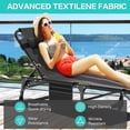 thumbnail image 4 of Ficisog Portable Folding Camping Cot Bed, Adjustable 4-Position Adults Reclining Folding Chaise with Pillow, Outdoor Folding Lounge Chair Sleeping Cot, 4 of 8