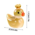 thumbnail image 2 of Glowing in the Dark Duckling Doll - Mini Moss Fish Tank Decoration, Resin Ornament for Aquarium, Fairy Garden, Tabletop Decor - 2x1.7cm Small Decorative Accessory - Safe for Kids 3+, 2 of 5