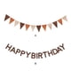 thumbnail image 3 of Inteprter Bandera de cumpleaños marrón Retro multifuncional de 2 piezas, para varias ocasiones, decoración de fiesta de cumpleaños, bandera Kits de decoración para fiestas, 3 of 6