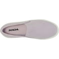 thumbnail image 5 of Soda Flat Women Shoes Slip On Loafers Casual Sneakers Memory Foam Insoles Hidden Platform / Flatform Round Toe HIKE-G Light Purple Lavender 10, 5 of 5