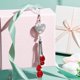 thumbnail image 4 of Bling Heart Diamond Car Accessories, Crystal Car Rear View Mirror Charms, Lucky Hanging Interior Ornament Pendant (9.8 pulgadas, rojo) JAMW Sencillez, 4 of 5
