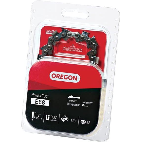 Oregon E68 PowerCut 18-Inch Chainsaw Chain, Fits Dolmar, Husqvarna, Jonsered