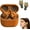 Brown, variant on Frog Earbuds, Cute Animal Shaped Bluetooth Earbuds with Charging Case, Wireless in Ear Headphones with Deep Bass,Noise Reduction,Waterproof for Travel and Daily Use