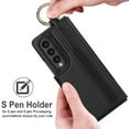 thumbnail image 2 of Dteck for Samsung Galaxy Z Fold 4 Case Wallet with S-Pen Holder & Metal Ring, 4-Card Slots and Cash Slots, Premium Leather Magnetic Clasp Heavy Duty Protective Cover for Galaxy Z Fold4 5G,Black, 2 of 8
