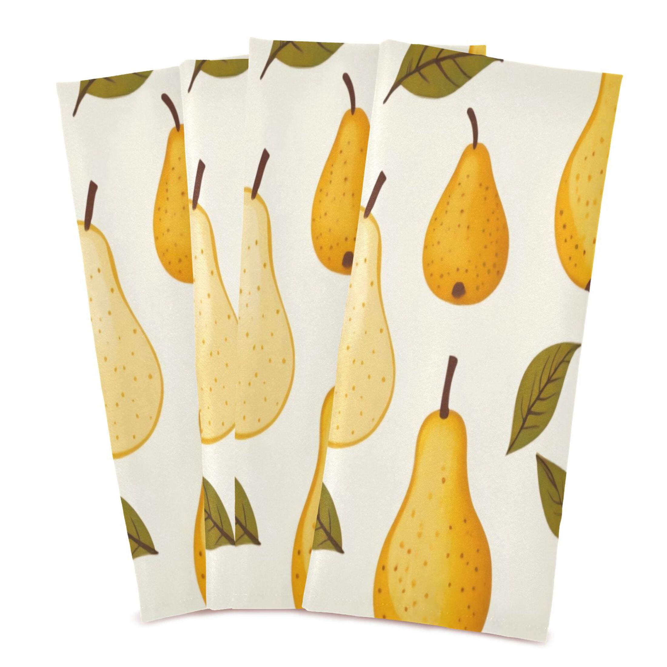 Kitchen Towel 28x18 Inches x6，Plate Towel, Decorative Towel, Napkin, Tea Towel Tea Towels For Kitchen Dish Cloths & Dish Towels Yellow Pear
