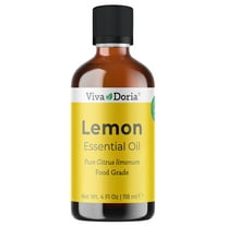 Viva Doria Pure Lemon Essential Oil, Undiluted, Food Grade, 118 mL (4 Fl Oz)