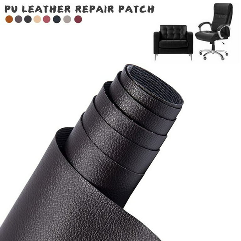 Self Adhesive Leather Repair Patch 8.3×11 inch, Leather Patches for  Furniture, Leather Repair Kit for Car seat, Couch, Jacket, Boat Seats, Sofa  Black