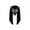 A001- Black, variant on Halloween Werewolf Mask for Men, Furry Animal Mask with Brown, 24X10 Inch Half Face, Mask for Masquerade Party, Scary Halloween Mask for Adults, Mask For, for Halloween Party,