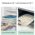 thumbnail image 5 of Sunjoy Tech Food Containers with Removable Lid, Stackable Freezer Storage Organizer - Tray to Keep Fruits,Vegetables,Meat,Dumplings and More - 1PC, 5 of 7