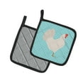thumbnail image 2 of Caroline's Treasures Leghorn Chicken Blue Check Pair of Pot Holders, 2 of 3