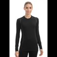 thumbnail image 2 of Helly Hansen HH Warm Ice Crew, Womens Base Layer, Merino/Lifa Blend, Black, XS, 2 of 2