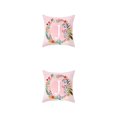 thumbnail image 3 of maskred Pillowcase Comfortable Pillow Cover Alphabet Design Floral Printed Pattern Pillow Cover Home Office Sofa Cushion Case 10 2Set, 3 of 6