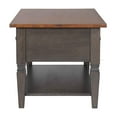 thumbnail image 6 of Sunset Trading Dakota Rectangular Coffee Table w Drawers Shelf Brown Gray Wood, 6 of 8
