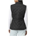 thumbnail image 6 of Meichang Womens Quilted Vests Lightweight Sleeveless Stand Collar Zip Up Quilted Padded Gilet Jacket With Pockets, 6 of 10