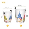thumbnail image 3 of Balery Autumn Funny Gnomes Cesta de ropa redonda con asas, impermeable, independiente, para ropa, juguetes, dormitorio y familia-Medium, 3 of 6