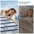 thumbnail image 2 of Navy Blue Anchor Nautical Cooling Blanket, Lightweight Breathable Summer Throw Blanket with Double Sided Cold Effect, Blue Coastal Ocean Picnic Beach Blankets Bed Sheet for Hot Sleepers 40"x60", 2 of 8