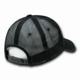 thumbnail image 3 of Decky 110 6 Panel Low Profile Relaxed Vintage Trucker Hat-Black, 3 of 3