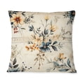 thumbnail image 2 of Designart "Mosaic Floral Vintage III" Boho Printed Throw Pillow, 2 of 5
