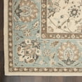 thumbnail image 4 of Nourison Living Treasures 30" x 144" Wool Indoor Rug in Ivory-Aqua, 4 of 5