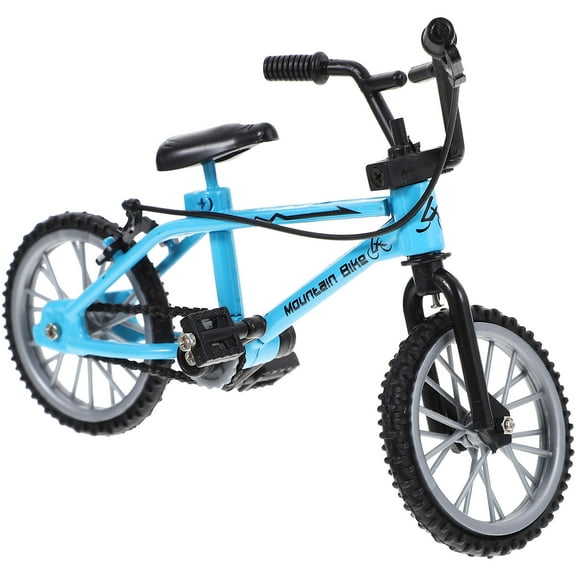 HOOWIFFY 1-Pack Metal Alloy Toy, Small Scale Miniature Bike for Dollhouse Decor and Collectors