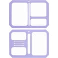 thumbnail image 1 of Acrylic Quilting Templates for Purse Wallet Leather Stencil Pattern Leather Craft Sewing Template Pattern Stencil Templates for Bags Wallet Hand DIY Craft Tool, 1 of 4