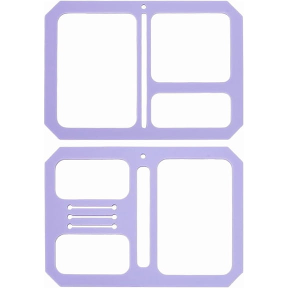 Acrylic Quilting Templates DIY for Purse Wallet Leather Stencil Pattern Leather Craft Sewing Template Pattern Stencil Templates DIY for Bags Wallet Hand DIY Craft Tool