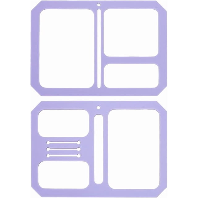 Acrylic Quilting Templates for Purse Wallet Leather Stencil Pattern Leather Craft Sewing Template Pattern Stencil Templates for Bags Wallet Hand DIY Craft Tool