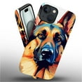 thumbnail image 3 of Punmada Compatible with iPhone 15 Glossy Case For Girl Boy Full Body Protective Hard Shell Esthetics Pattern German Shepherd Dog, 3 of 7