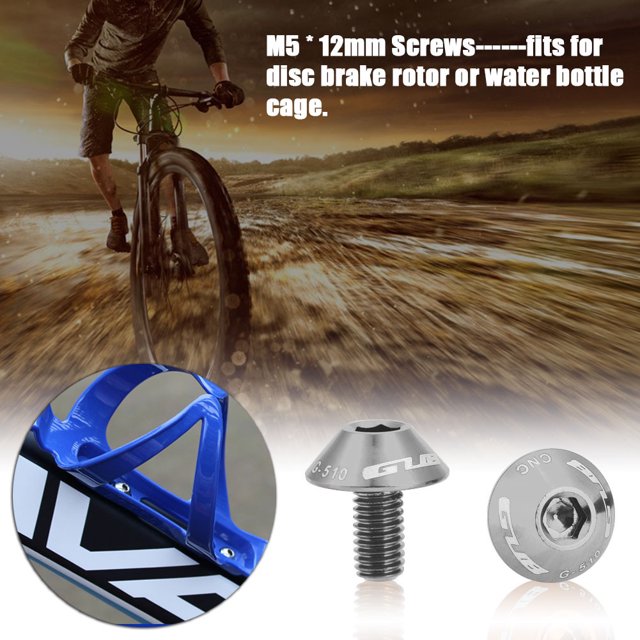 2Pcs Bike Bolt, Aluminum Alloy Water Bottle Cage Bolts Water Bottle Bracket Screw Bike Bottle Holder Screw GUB G-510 For Mountain Bike For Road Bike ANGGREK Bike Bolt