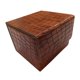 thumbnail image 5 of Estuche para Baraja de Cartas Coleccionables, Caja de Almacenamiento para Tarjetas, Contenedor, Caja de Juego de Baraja de Cartas de Cuero PU para Tar Marrón claro, 5 of 8