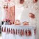 thumbnail image 4 of 2-set Pink1-tier Redondo Cartón Diseño de flores Soporte para pasteles/postre Soporte para pasteles/magdalenas Perfecto para niñas Fiesta de cumpleaños rosa y dorada Fiesta de bienvenida al bebé S. Afortunado Sencillez, 4 of 5
