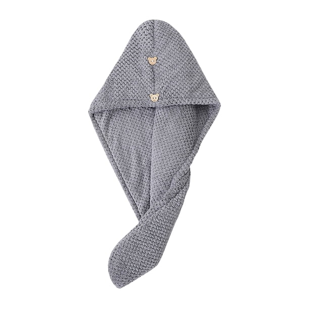 Gorro para secar el cabello de microfibra de alta densidad, de rápida absorción, suave, con espiral, antideslizante, reduce el frizz y evita la estática.