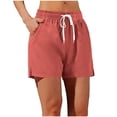 thumbnail image 7 of ClodeEU Women's Lightweight Running Athletic Shorts for Gym and Basketball Red,Womens Plus M, 7 of 7