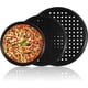thumbnail image 1 of Bandeja para Pizza de Acero al Carbono, 3 Piezas, Bandeja para Pizza Redonda Antiadherente con Orificios para Uso en el Hogar, Restaurante, Hotel, 9 Pulgadas/11 Pulgadas/12,5 Pulgadas, Negro, 1 of 6