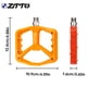 thumbnail image 4 of Ztto mg5 1 par nylon bicicleta pedal de acero picos pines reemplazables Peds de bicicleta de superficie ancha Reemplazo de piezas de ciclo Suministros Naranja sidaley OD002864-04B, 4 of 7